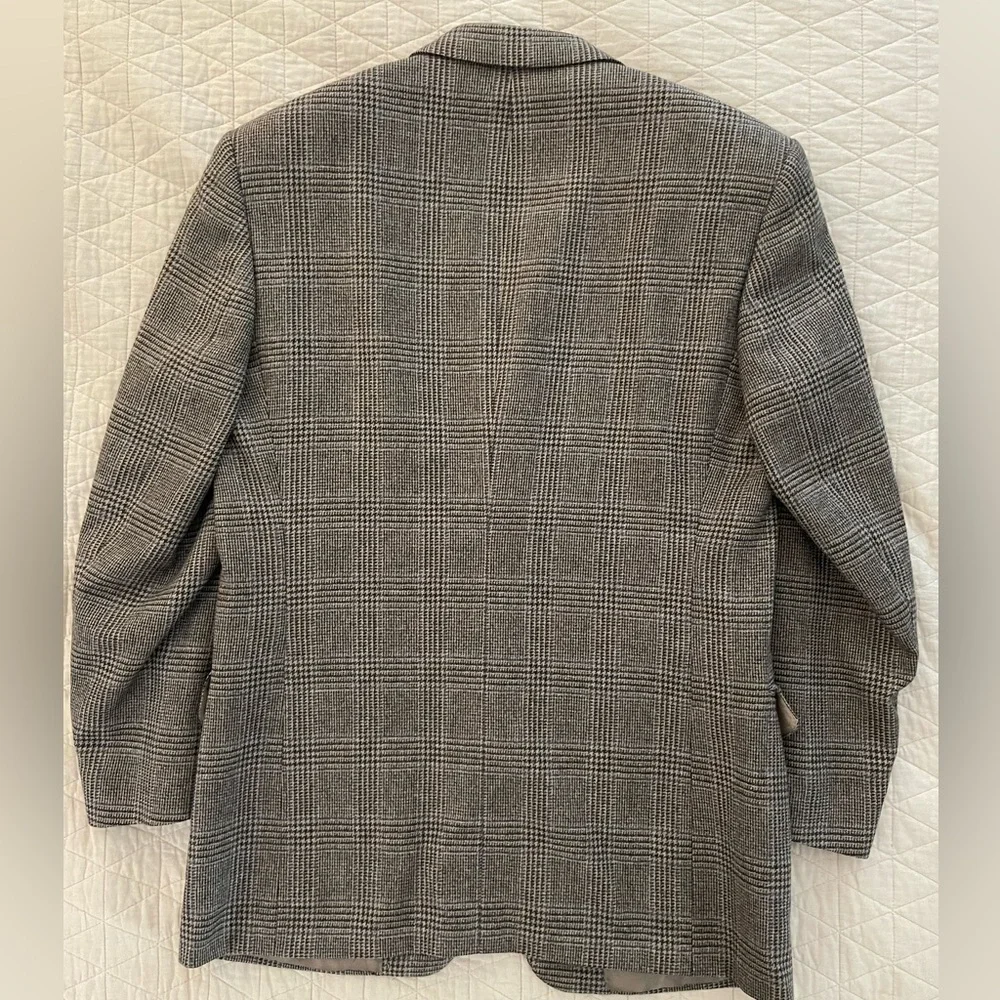 Samuelsohn Soft‎ Wool & Cashmere Plaid 3-Button SB Powell Jacket Size 40 R